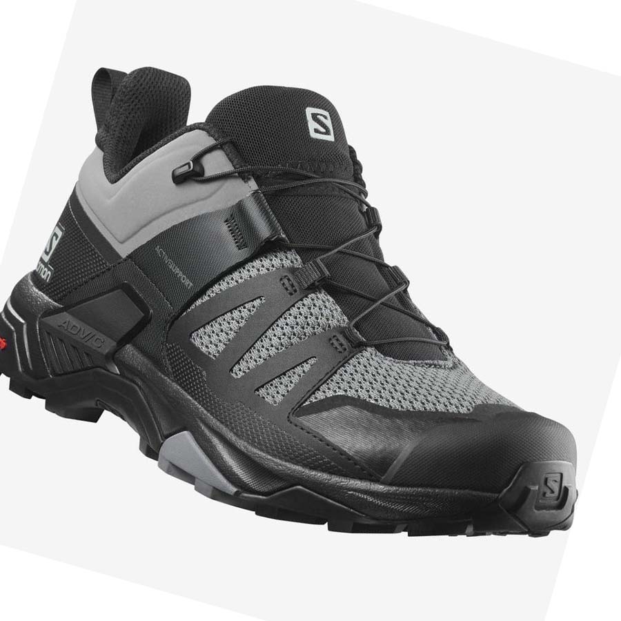 Salomon X ULTRA 4 Erkek Yürüyüş Ayakkabısı Gri Siyah | TR 3559XYU